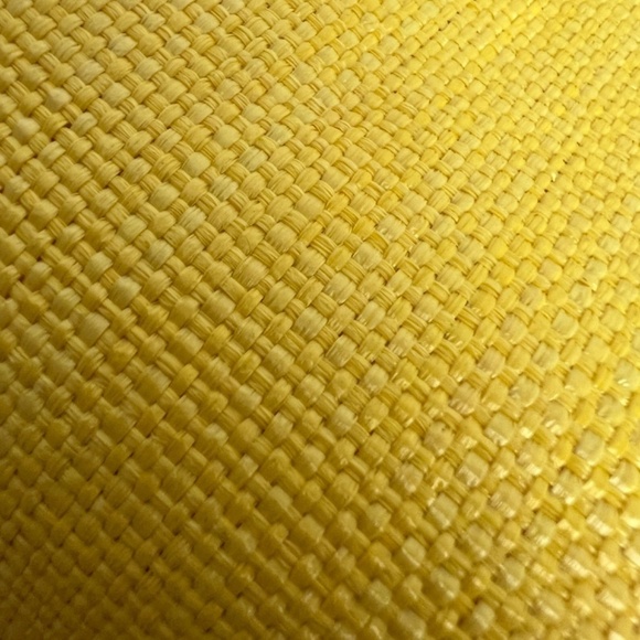 NEW Vintage Made in Italy Yellow Gathered Woven Clutch Shoulder Bag - Picture 4 of 13